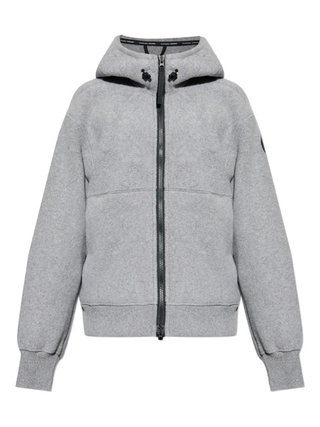  Canada Goose Hooded Wool Jacket - Grey 