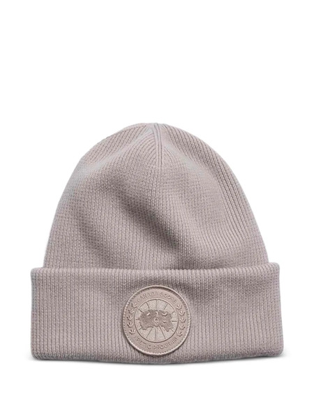  Canada Goose Kids Logo-patch Beanie - Neutrals 