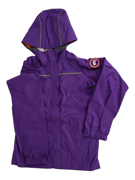  Canada Goose Kids Logo-patch Hooded Jacket - Purple 