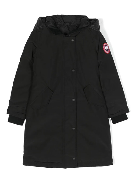  Canada Goose Kids Logo-patch Padded Midi Coat - Black 