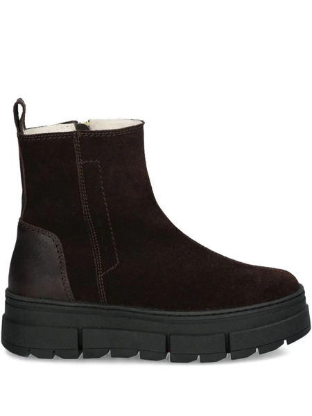  Canada Snow Side-zip Suede Boots - Brown 