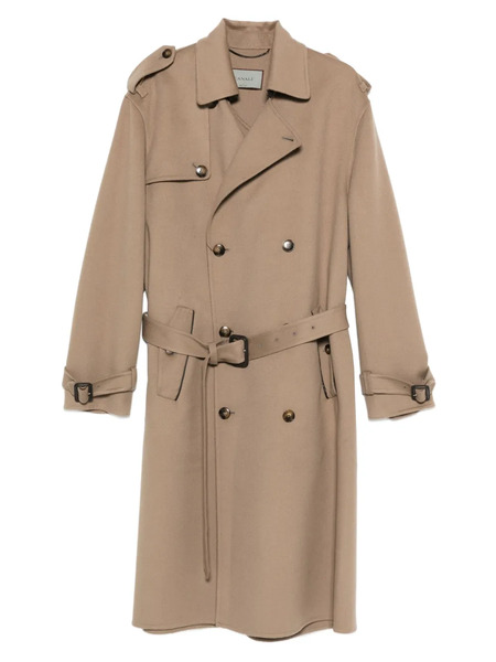 Canali Belted Double-breasted Coat - Neutrals 