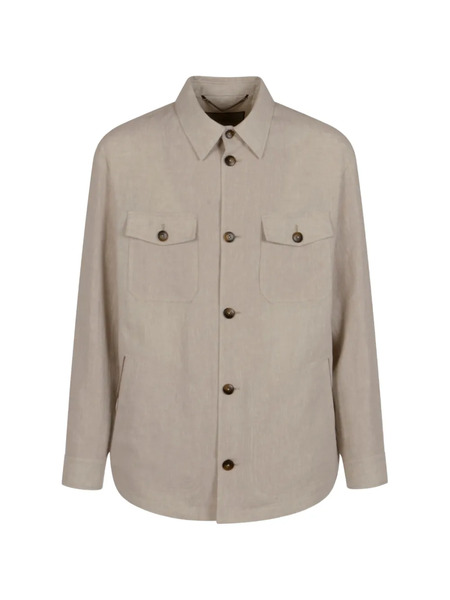  Canali Buttoned Flap-pocket Jacket - Neutrals 