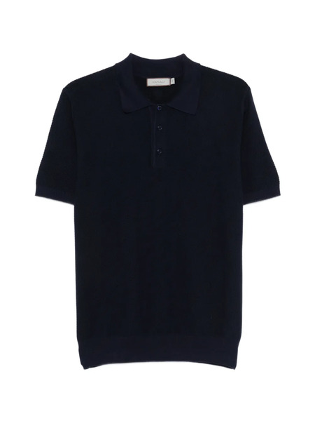  Canali Buttoned Polo Shirt - Blue 