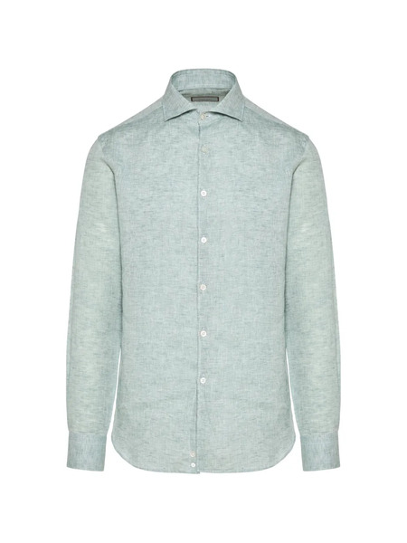  Canali Buttoned Shirt - Green 