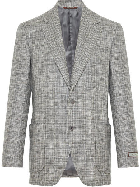  Canali Checked Blazer - Grey 