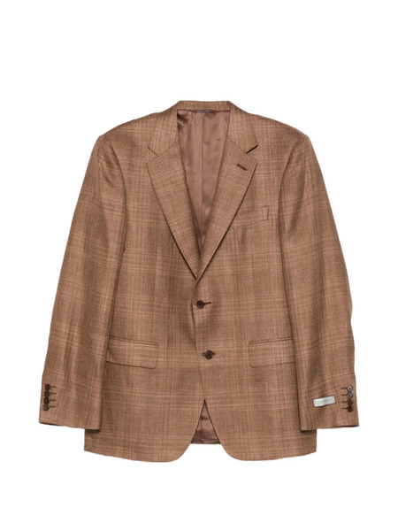  Canali Checked Single-breasted Jacket - Brown 