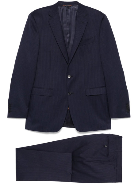  Canali Checked Suit - Blue 
