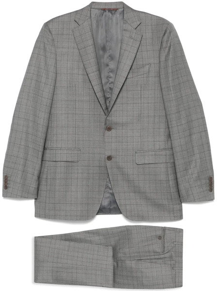  Canali Checked Suit - Grey 