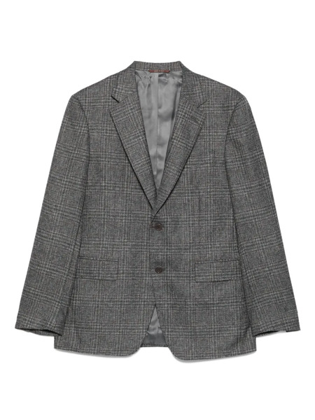  Canali Checked Two-button Blazer - Grey 