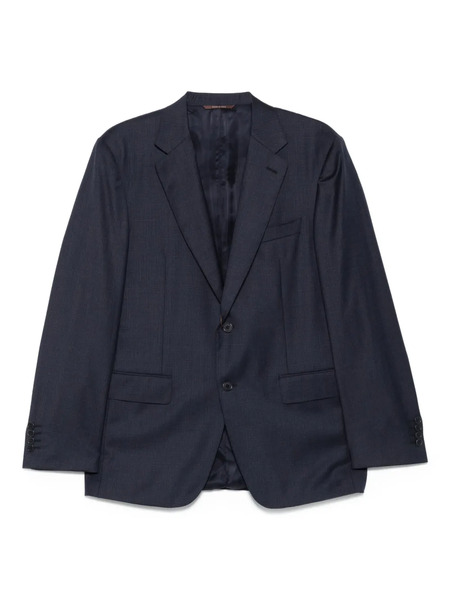  Canali Checked Two-button Suit - Blue 