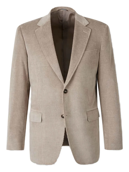  Canali Corduroy Two-button Blazer - Neutrals 