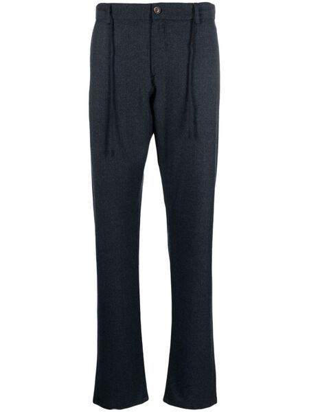  Canali Drawstring-waist Chinos - Blue 