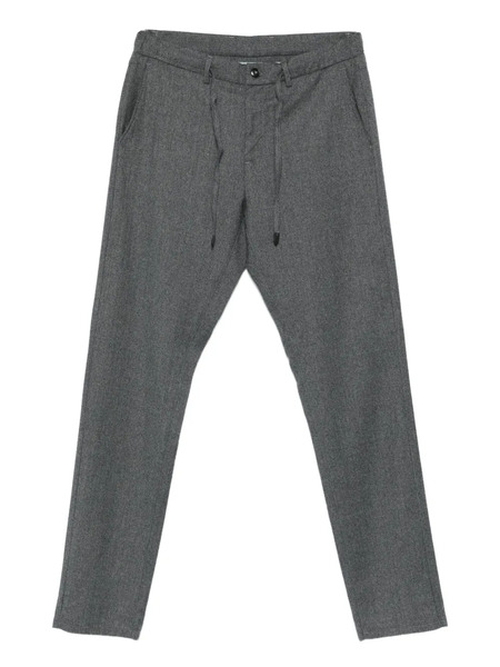  Canali Drawstring Wool Trousers - Grey 