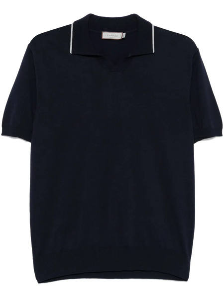  Canali Fine-knit T-shirt - Blue 