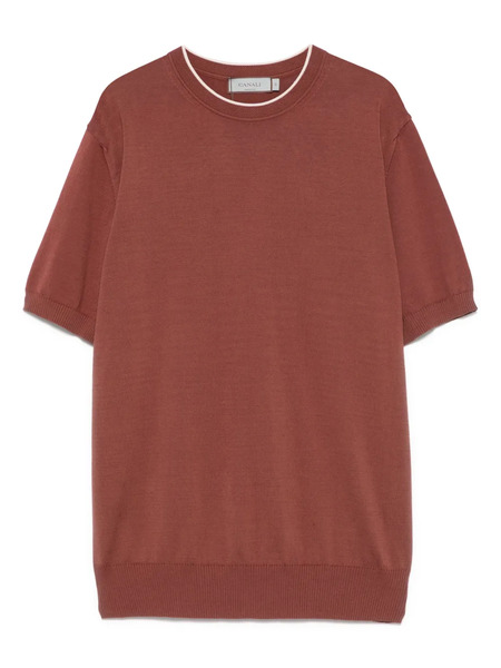  Canali Fine-knit T-shirt - Brown 