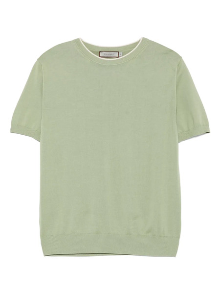  Canali Fine-knit T-shirt - Green 