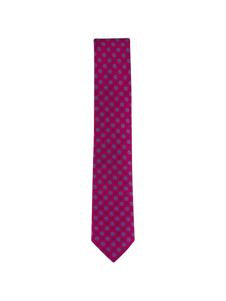  Canali Floral-pattern Tie - Red 