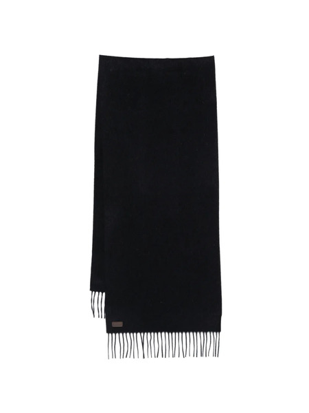  Canali Fringed Scarf - Blue 