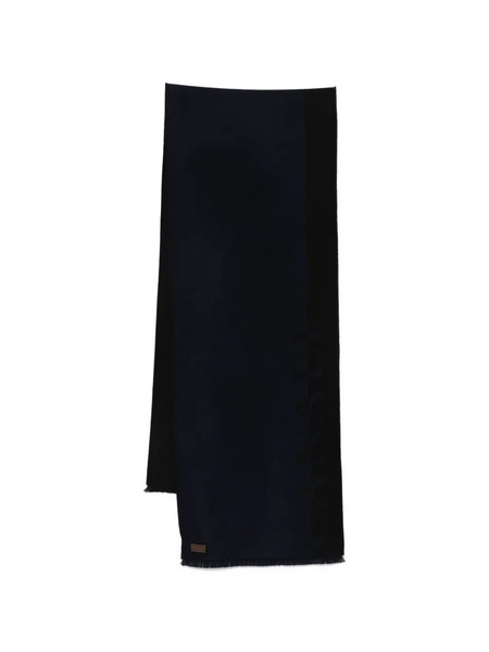  Canali Fringed Scarf - Blue 