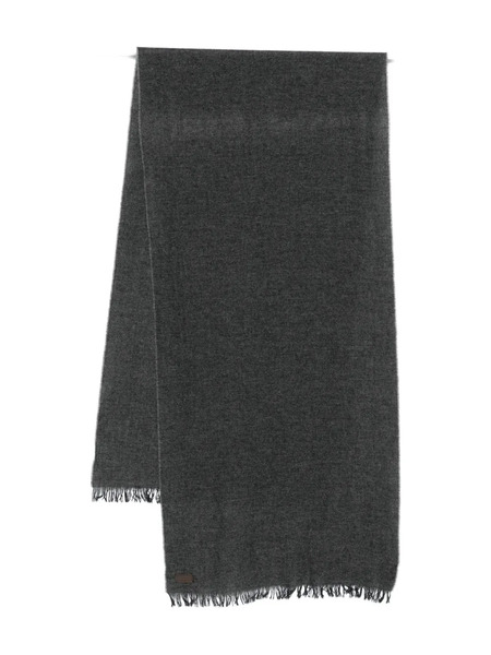  Canali Fringed Scarf - Grey 
