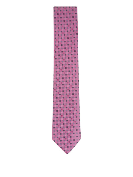  Canali Geometric-pattern Tie - Pink 