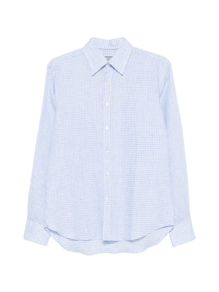  Canali Gingham-pattern Shirt - Blue 