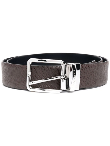  Canali Grained Texture Belt - Brown 