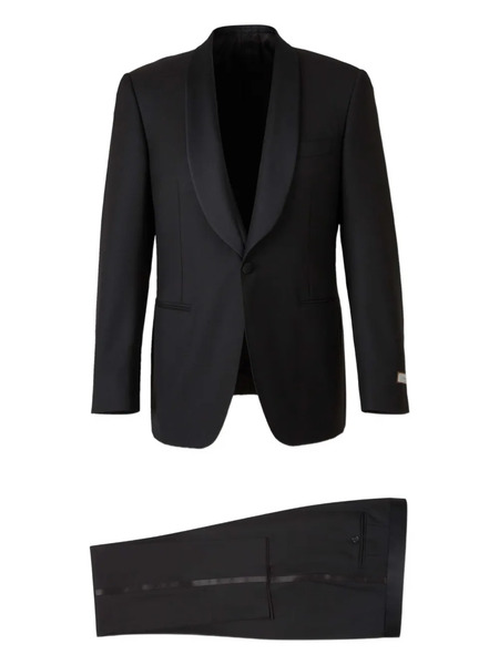 Canali Impeccabile Shawl-lapel Button Suit - Black 