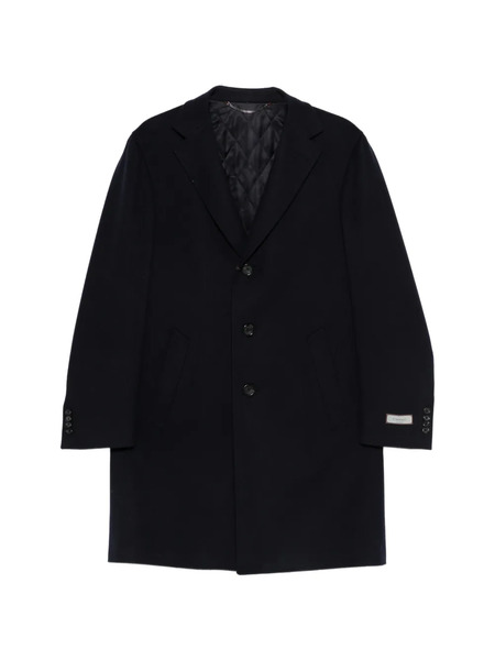  Canali Kei Buttoned Overcoat - Blue 