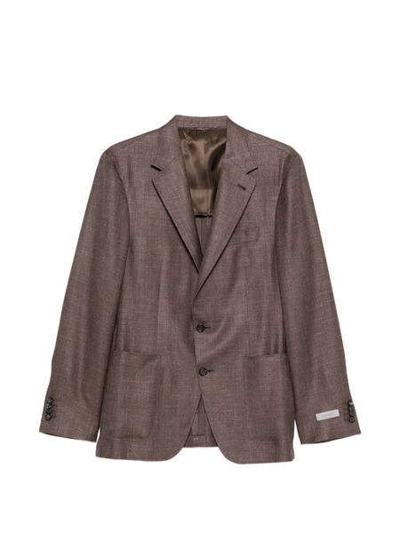  Canali Kei Notched-lapel Blazer - Brown 
