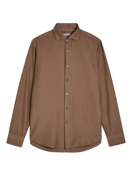  Canali Long-sleeve Shirt - Brown 