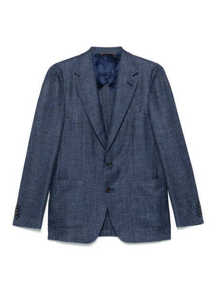  Canali Mélange-effect Blazer - Blue 