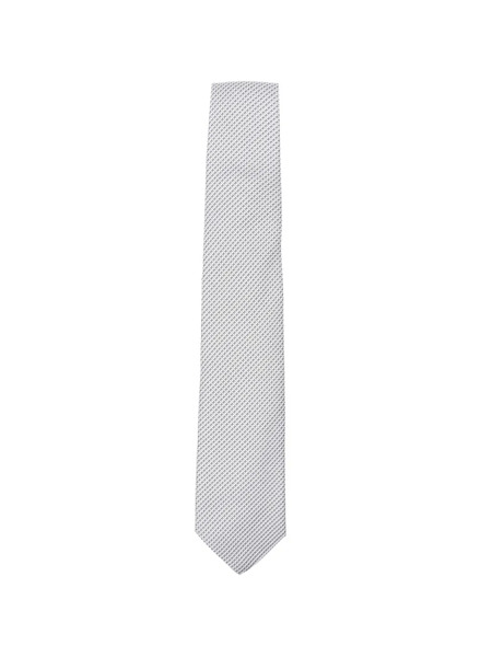  Canali Patterned Tie - Grey 