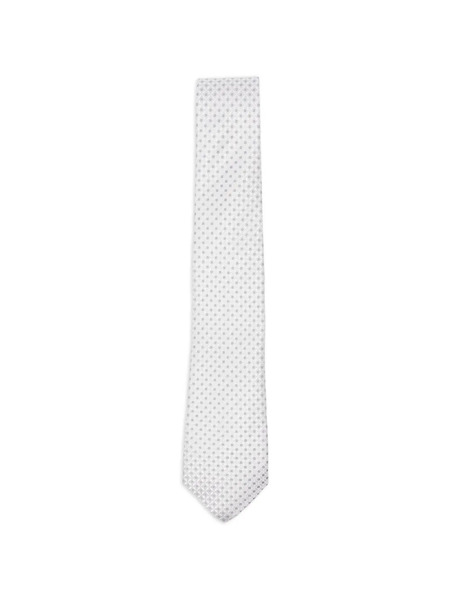  Canali Patterned Tie - Grey 