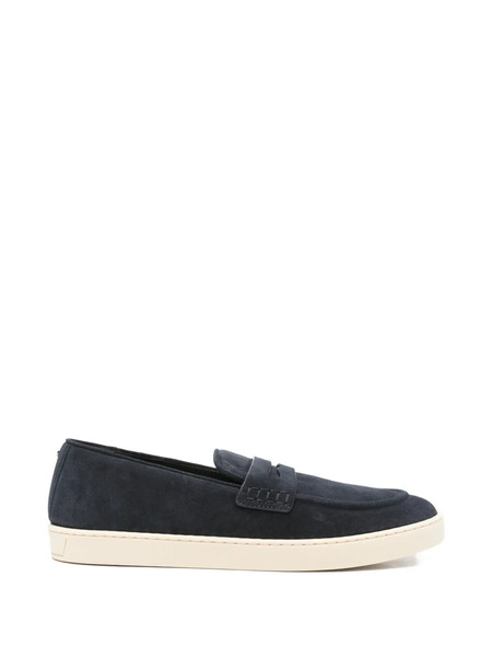  Canali Penny-strap Loafers - Blue 