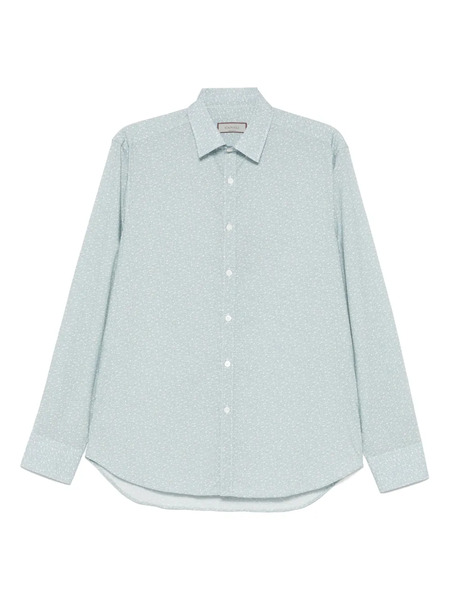  Canali Printed Shirt - Blue 