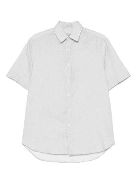  Canali Printed Shirt - Grey 
