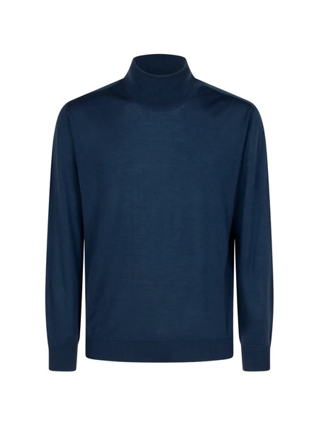  Canali Roll-neck Long-sleeve Sweater - Blue 