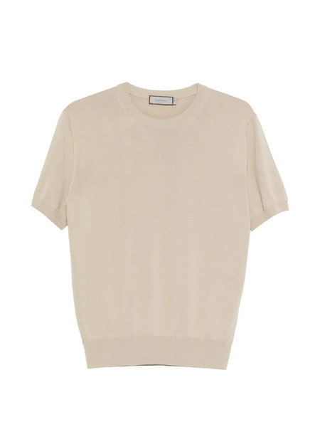  Canali Short-sleeve Knitted T-shirt - Neutrals 