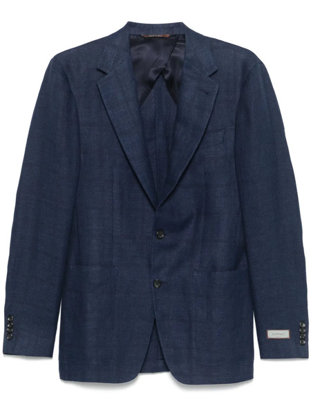  Canali Single-breasted Blazer - Blue 