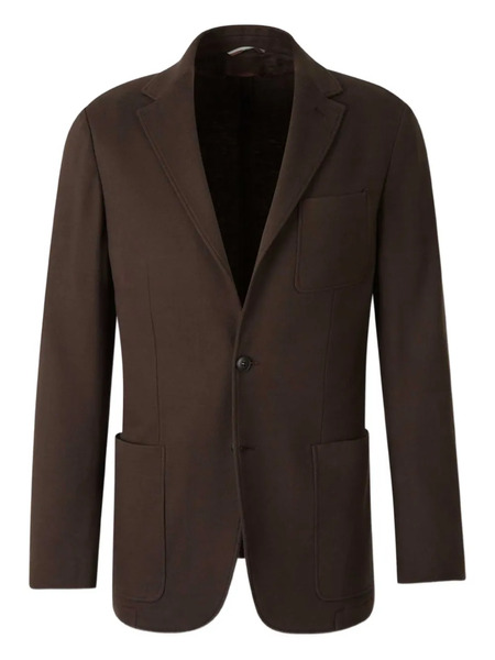  Canali Single-breasted Blazer - Brown 