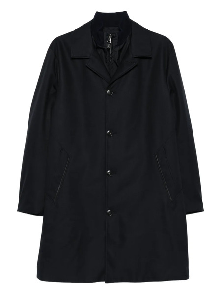  Canali Single-breasted Coat - Blue 