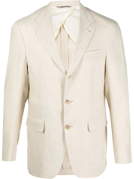  Canali Single-breasted Wool-linen Blazer - Neutrals 