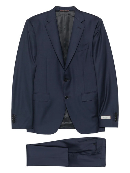  Canali Single-breasted Wool Suit - Blue 