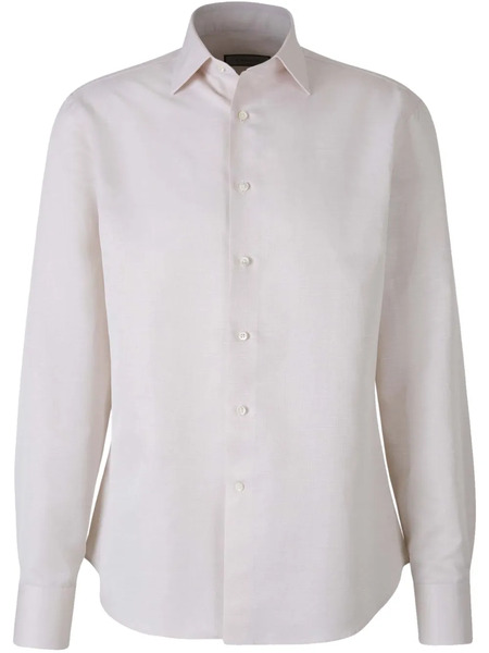  Canali Spread-collar Shirt - Neutrals 