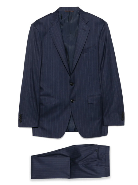  Canali Striped Suit - Blue 