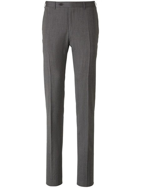  Canali Striped Tailored Trousers - Grey 