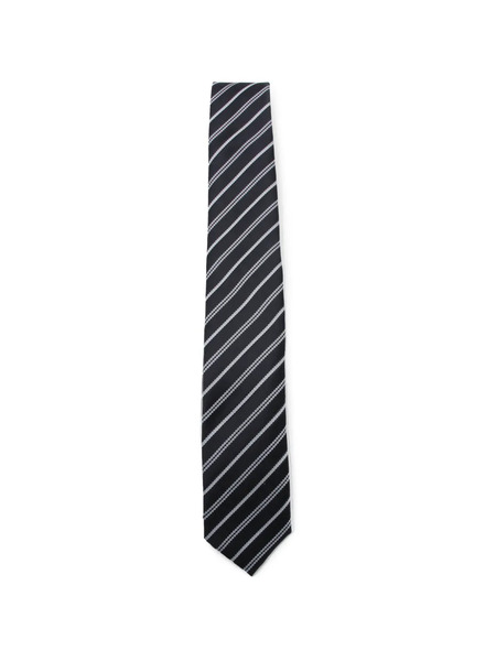  Canali Striped Tie - Black 