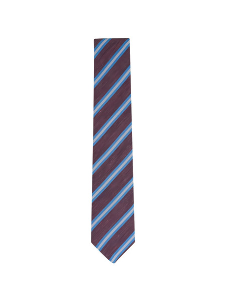  Canali Striped Tie - Red 